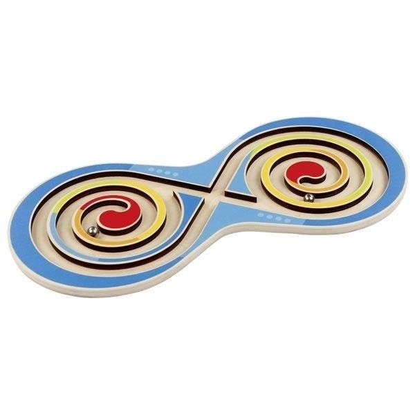 Goki Wooden maze with balls Eight - perfect as a gift