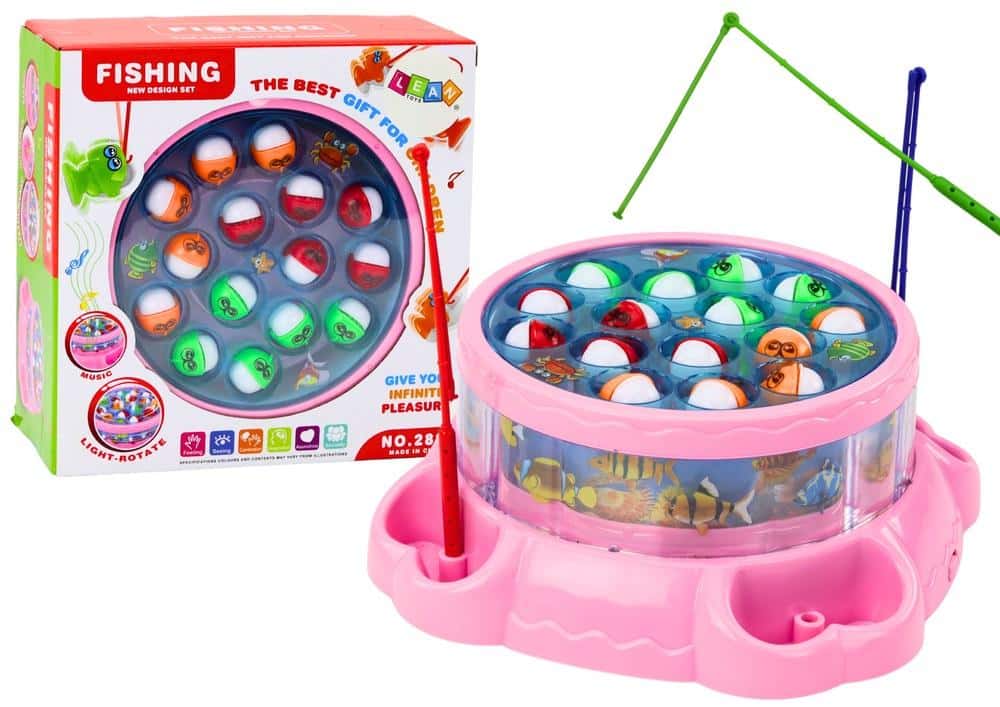 Leantoys Fishing Game Pink - Skill game for children