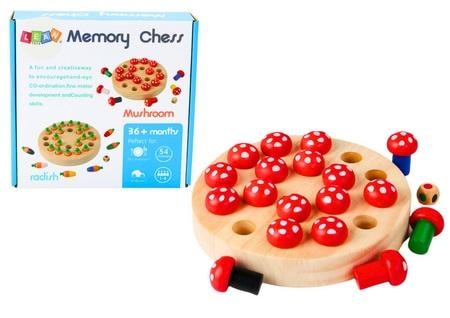 Leantoys Memory game Mushrooms - educational game for children