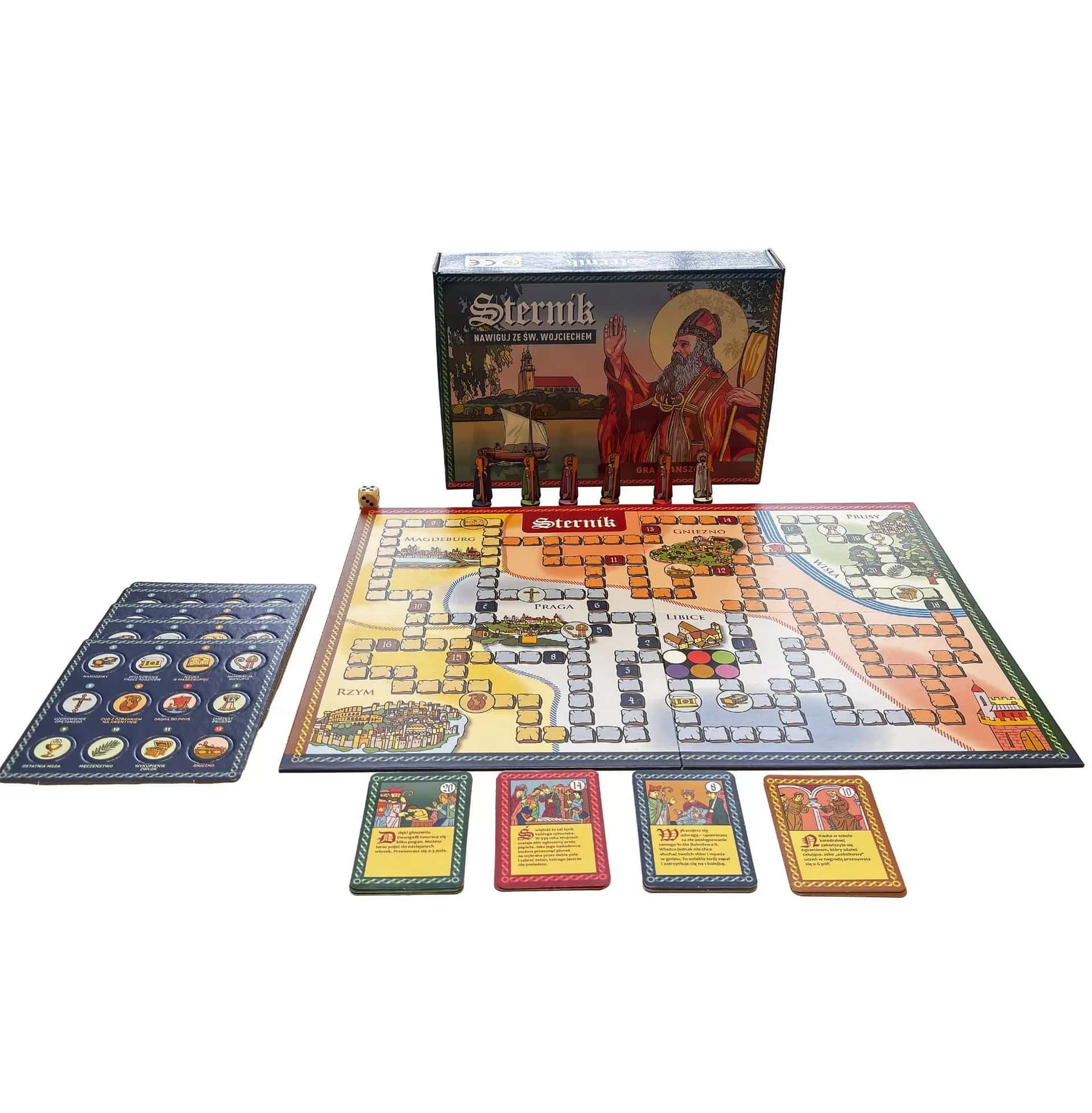 Sternik. Navigate with St. Wojciech - Educational board game