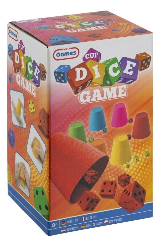 Grafix Dice Game - set with 6 cups and 30 dice for the whole family