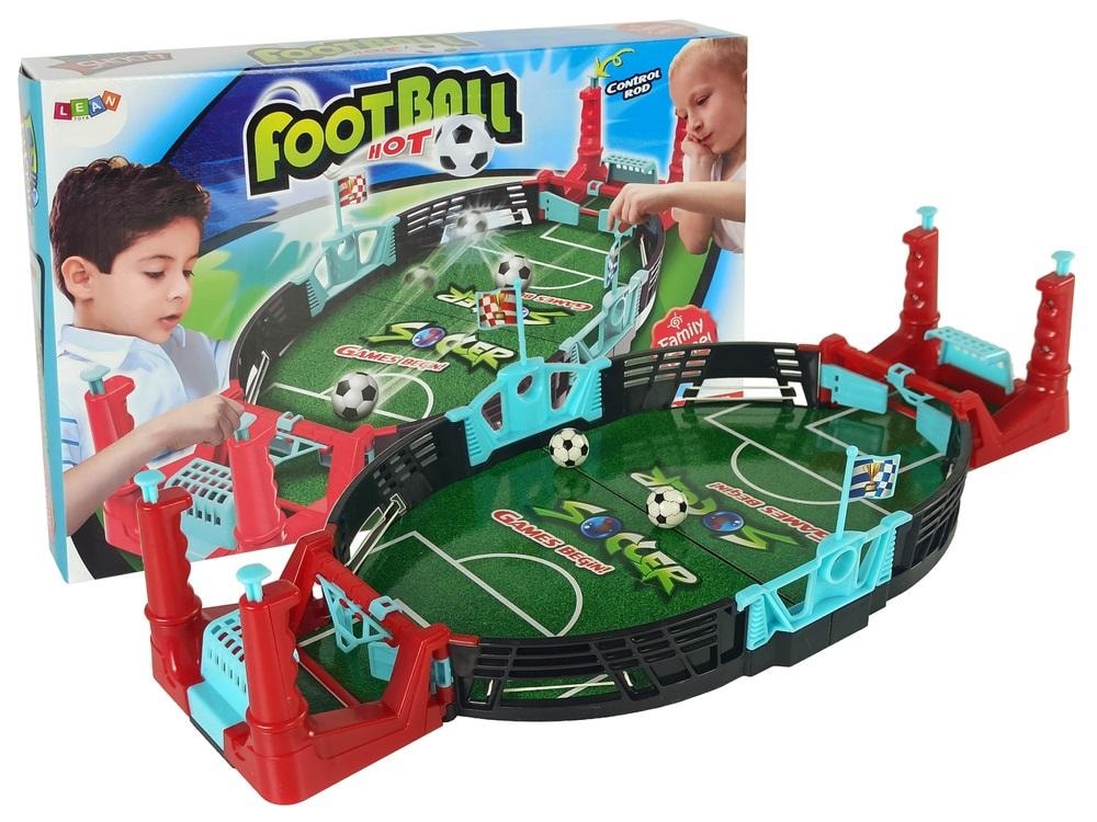LEANToys Mini Football - Table Game for Children and Adults - Develop reflexes and accuracy!