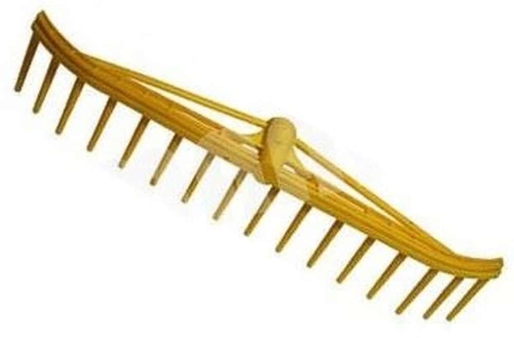 Garden rake plastic 16-tooth - lightweight and durable gardening tool