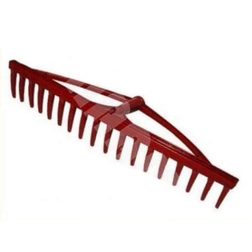 Plastic garden rake - 18 teeth for leaves, grass and hay