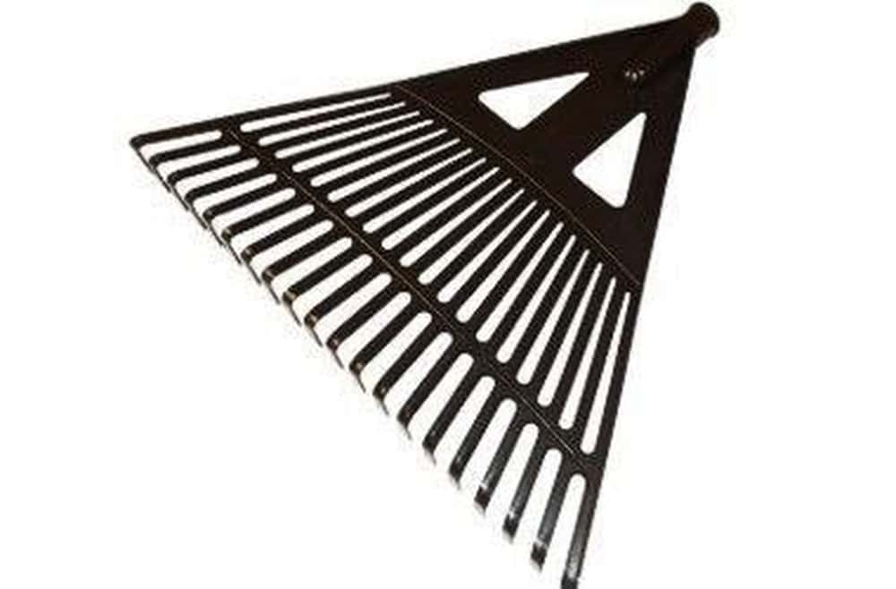 Garden rake fan rake - ideal for leaves and grass