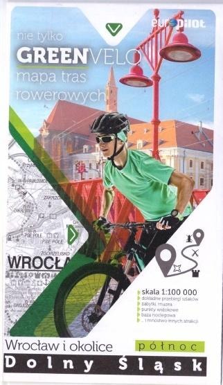 Euro Pilot Bicycle map Lower Silesia Wrocław and surroundings North - perfect for trips