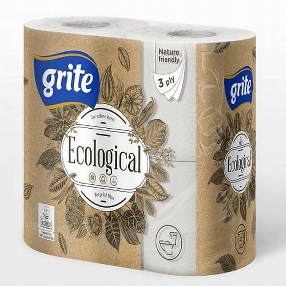 Grite Ecological Toilet Paper - 4 rolls of ecological cleanliness
