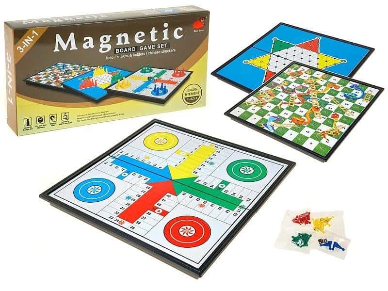 Magnetic board games 3in1 set - perfect for travel