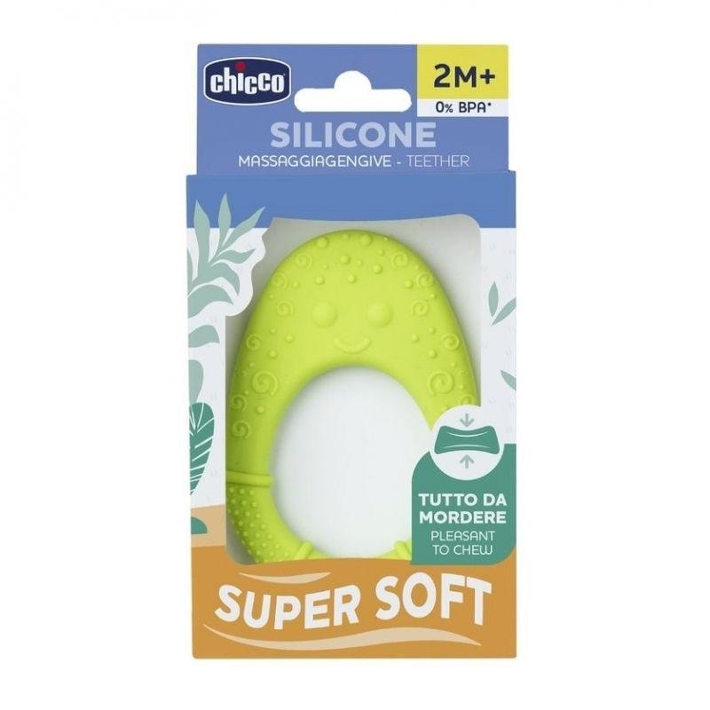 Chicco Soft avocado teether green 2m+ - ideal for teething