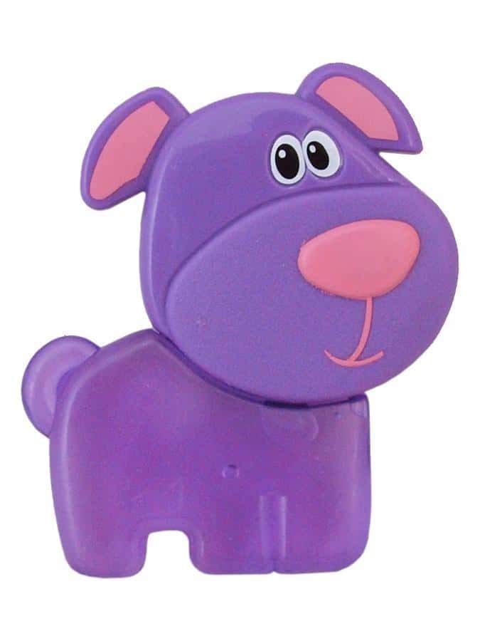 Baby Mix Teether Purple Dog - Relief for teething gums