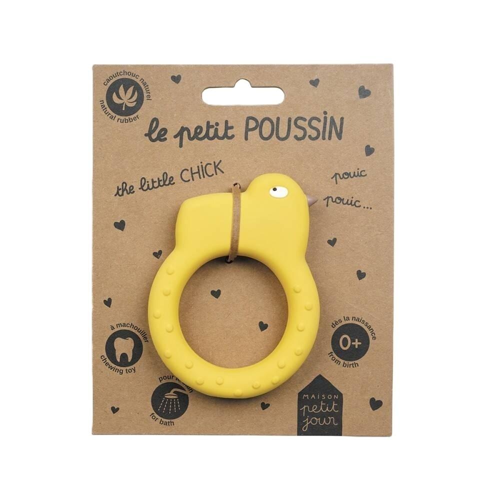 MPJ Natural Rubber Chicken Teether - safe for babies