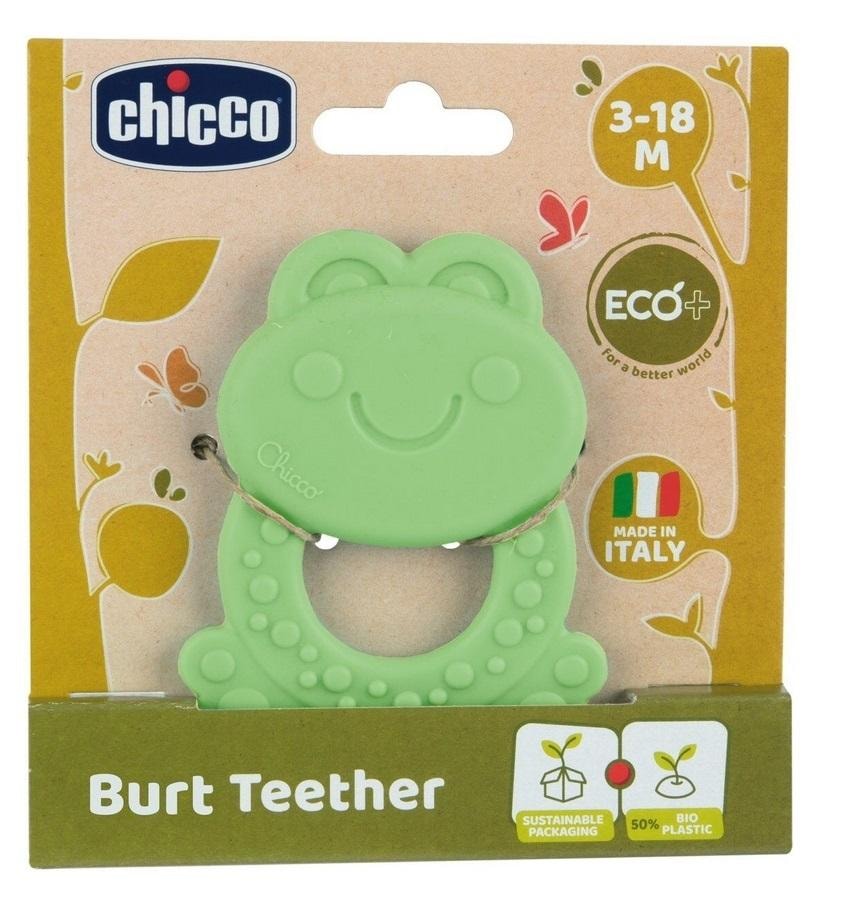Frog Teether Eco+ - soft teether for children 3-18 months