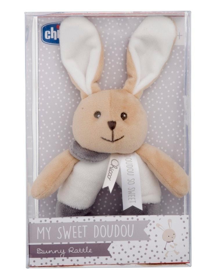 My sweet Dou Dou Rattle bunny - soft toy for babies