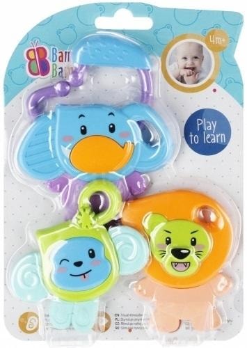BAM BAM Safari Rattle 4in1 - ideal toy for babies