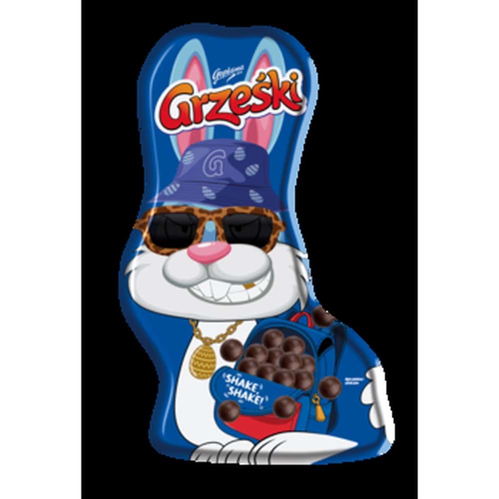 Grześki Bunny with dragees 90g - crispy wafers in chocolate