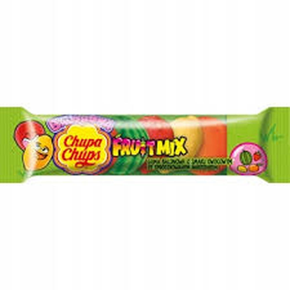 Chupa Chups Chewing Gum Fruit Mix 20g - fruity explosion of flavors