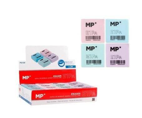 Macron Erasers 4 Colors - Set of 24 Pieces