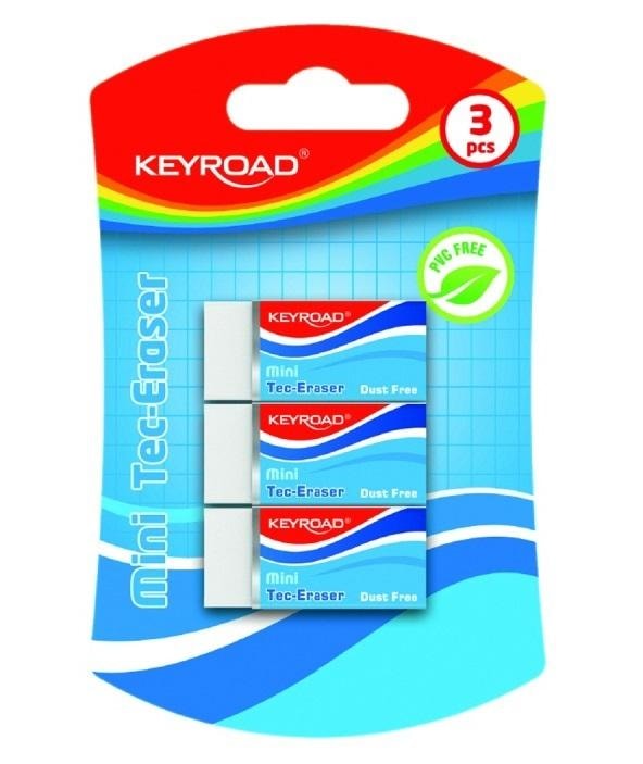 Keyroad Mini Technical Erasers - 3 pieces for precise erasing