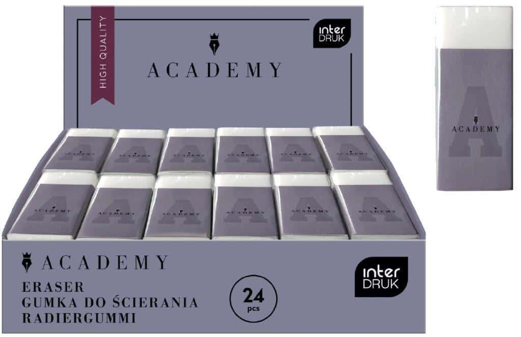M Academy Erasers - set of 24 pieces