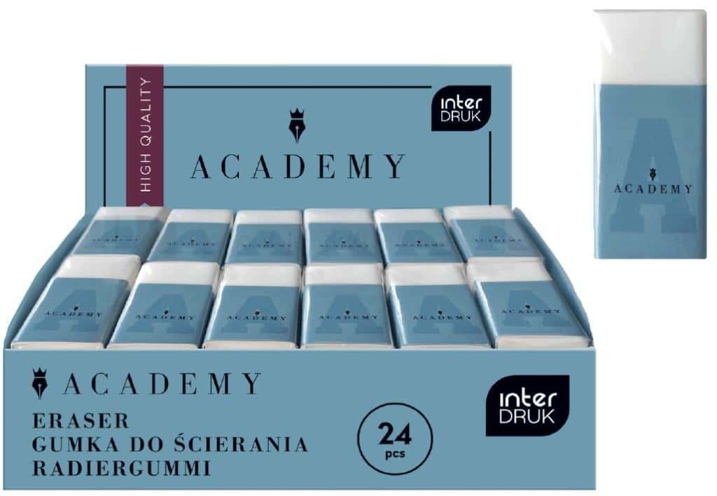 S Academy Erasers - 24 pieces ideal for school and office