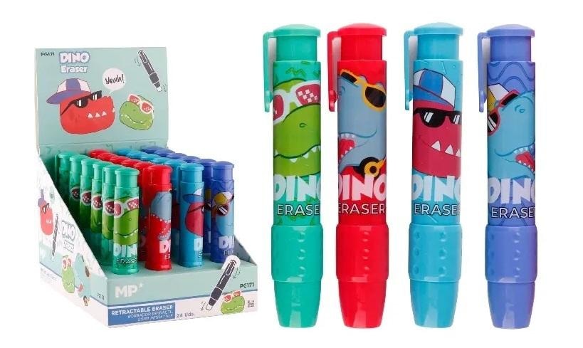 Erasers for pens dinosaurs - set of 24 pieces