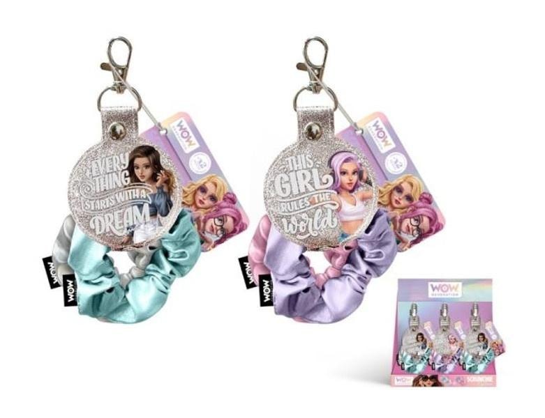 Hair ties with keychain WOW MIX - perfect as a gift