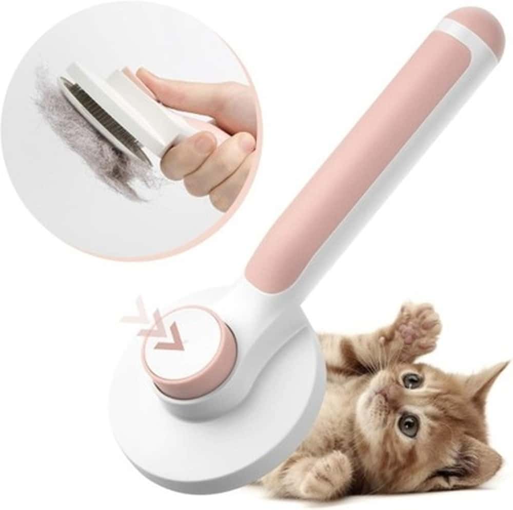 Rubber brush for pet hair removal - handy and effective
