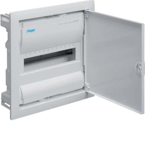 Hager Volta Flush-mounted distribution board 1-row 12 modules - Safety and aesthetics for your home