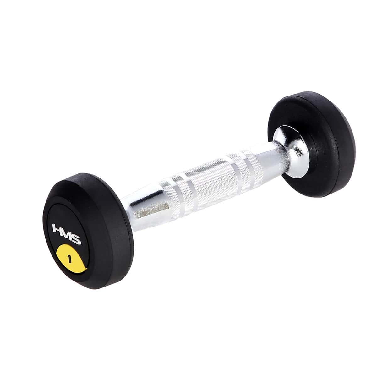 HMS PRO Rubber Dumbbell 1 kg - ideal for strength training
