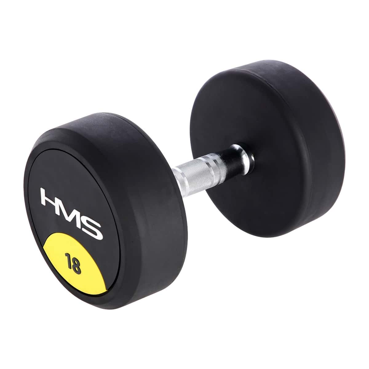HMS HG PRO Rubber dumbbell 18 kg - ideal for strength training