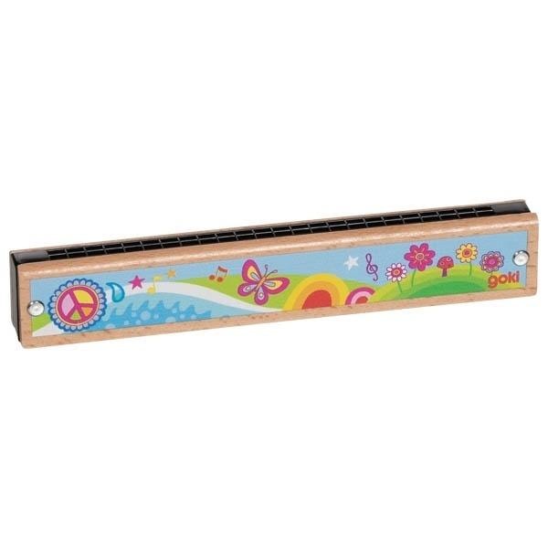 Goki Wooden and plastic harmonica - ideal for starting a musical adventure