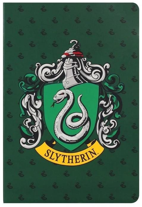 Harry Potter A5 Lined Notebook Slytherin Crest - ideal for fans