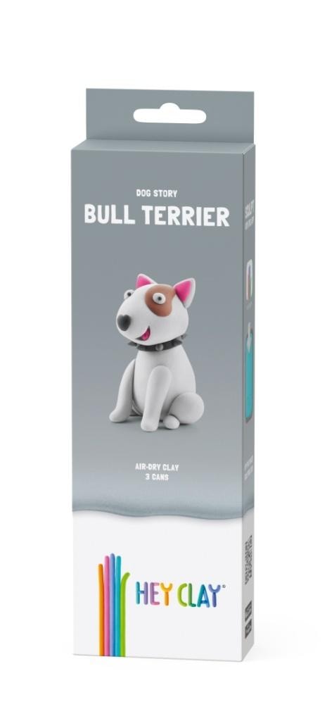 Hey Clay Dog Bull Terrier - Creative Modeling Clay for Children