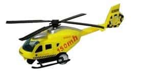 Rescue helicopter - Plastic and metal with pull-back drive