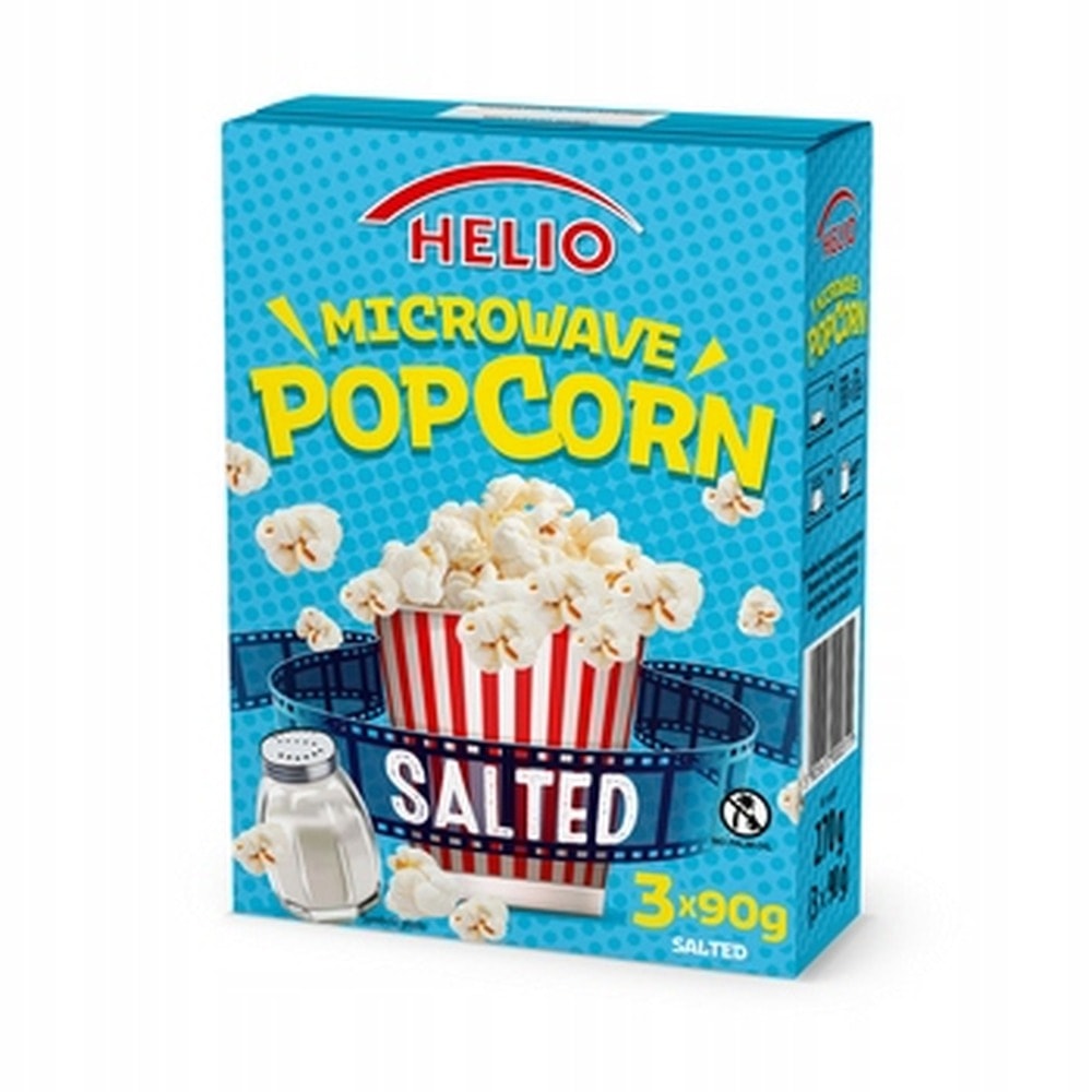 HELIO Popcorn Mic Salt - Roasted corn with sea salt 3x90g