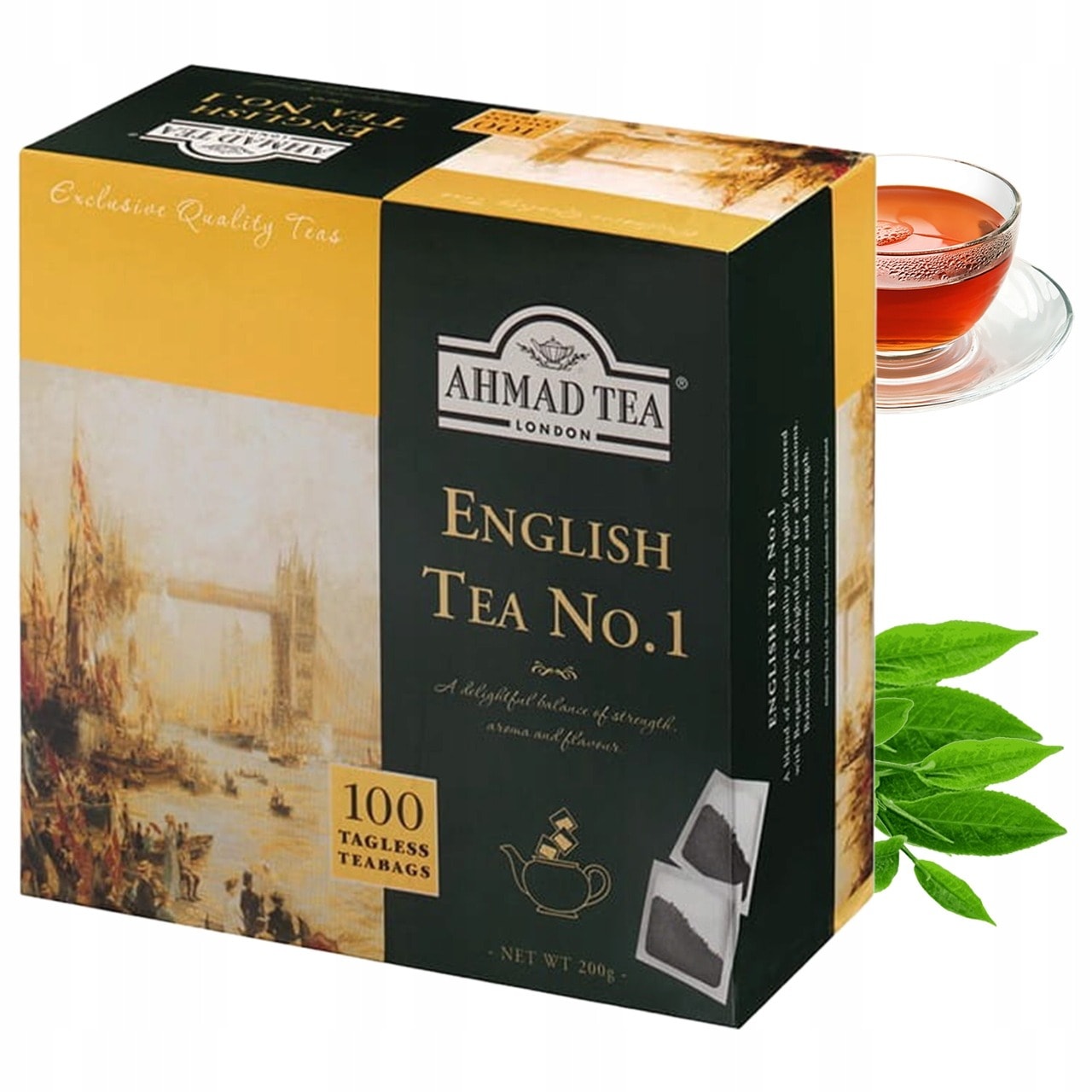 Ahmad Tea English Tea No. 1 - Black Tea 100 Tea Bags