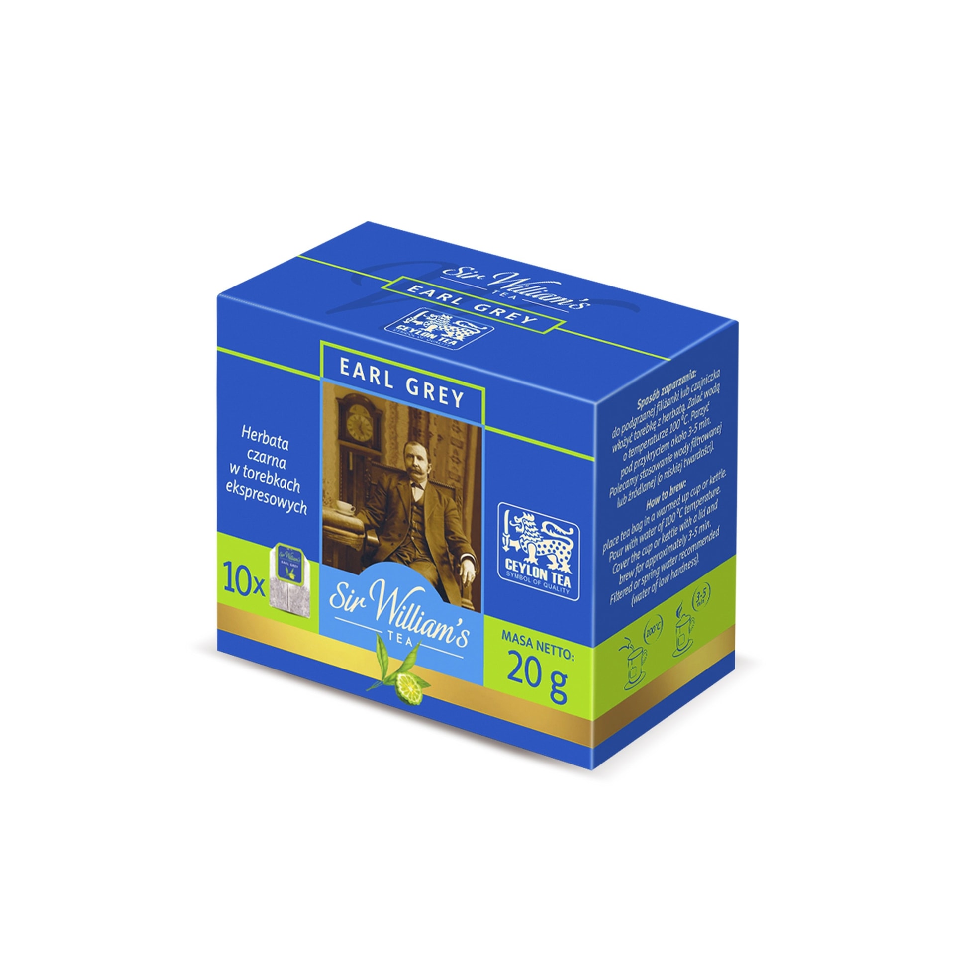 Sir Will Earl Grey - Black tea with bergamot 10 tea bags