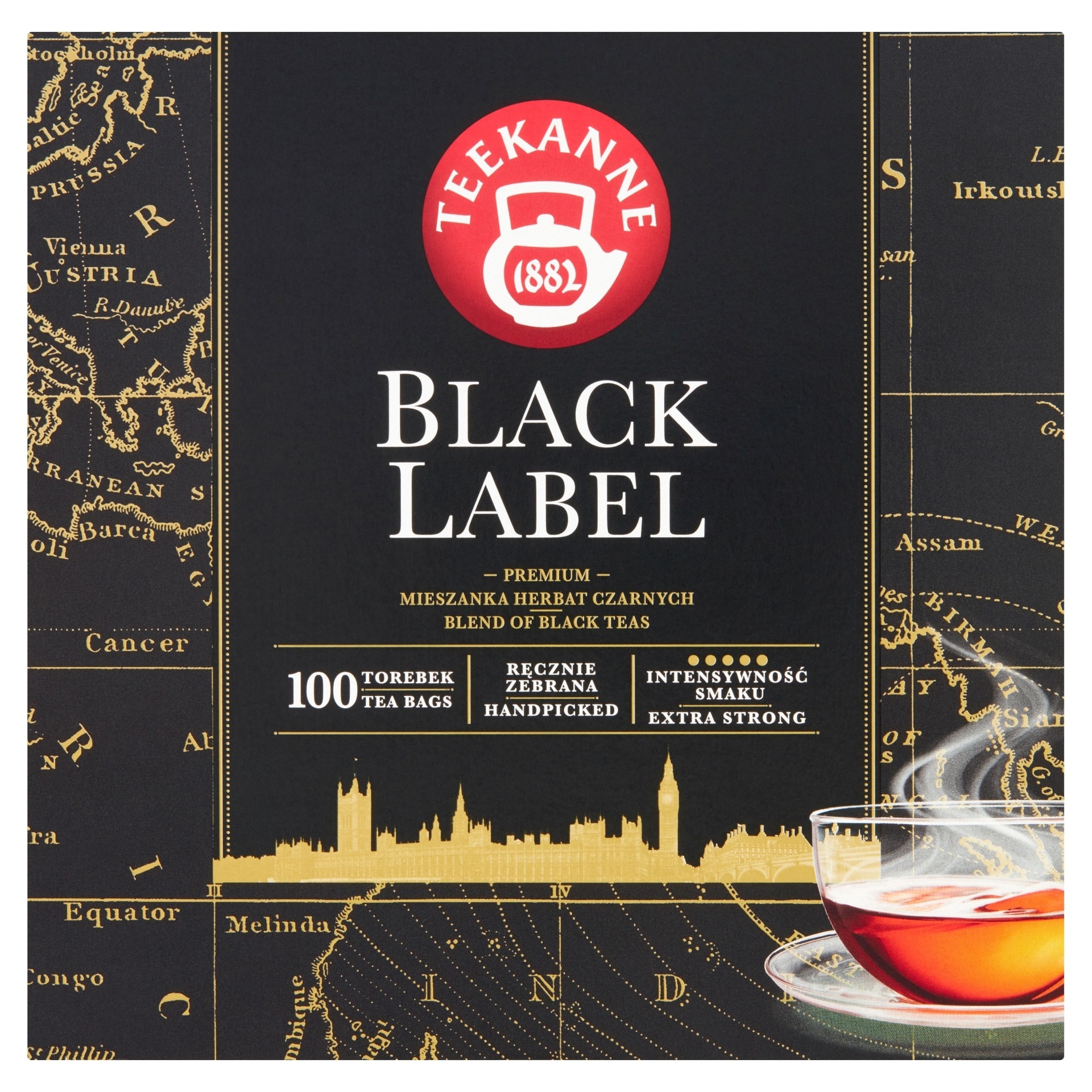 TEEK Herb Black Label - Black Tea 100 tea bags for connoisseurs