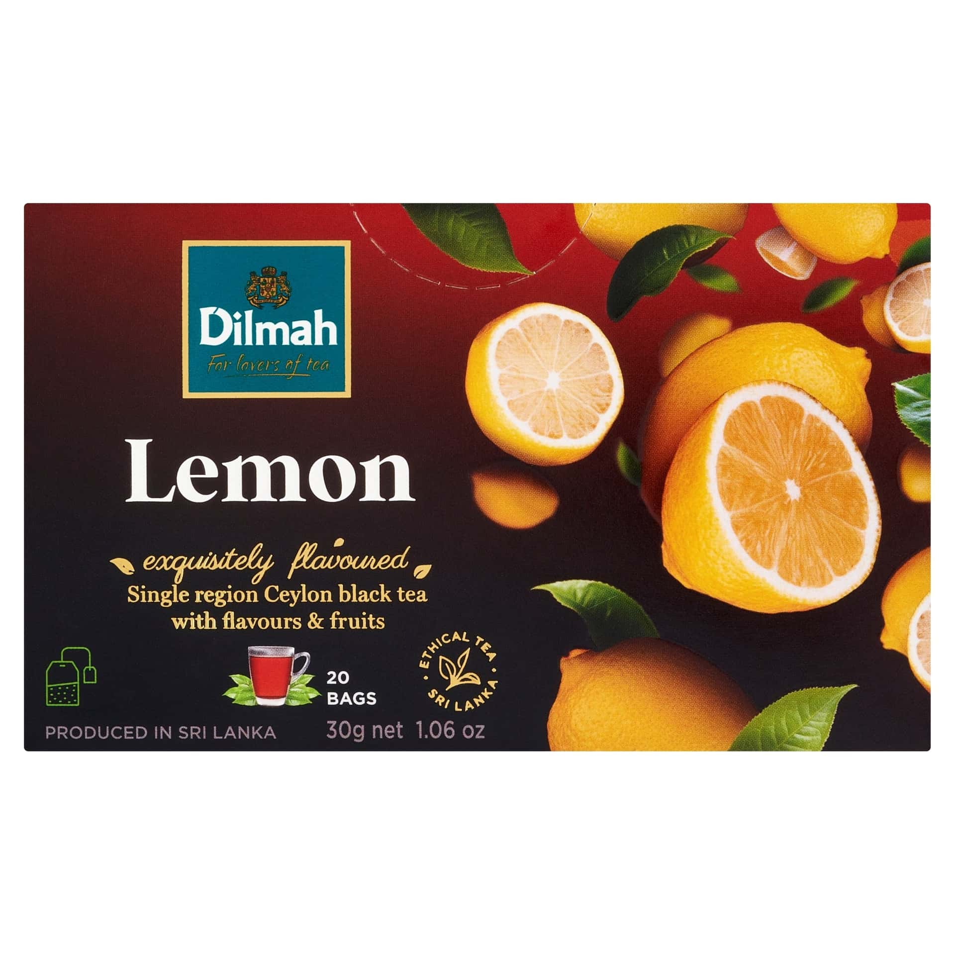 Dilmah Herb Lemon - Refreshing herbal tea with lemon 20 bags