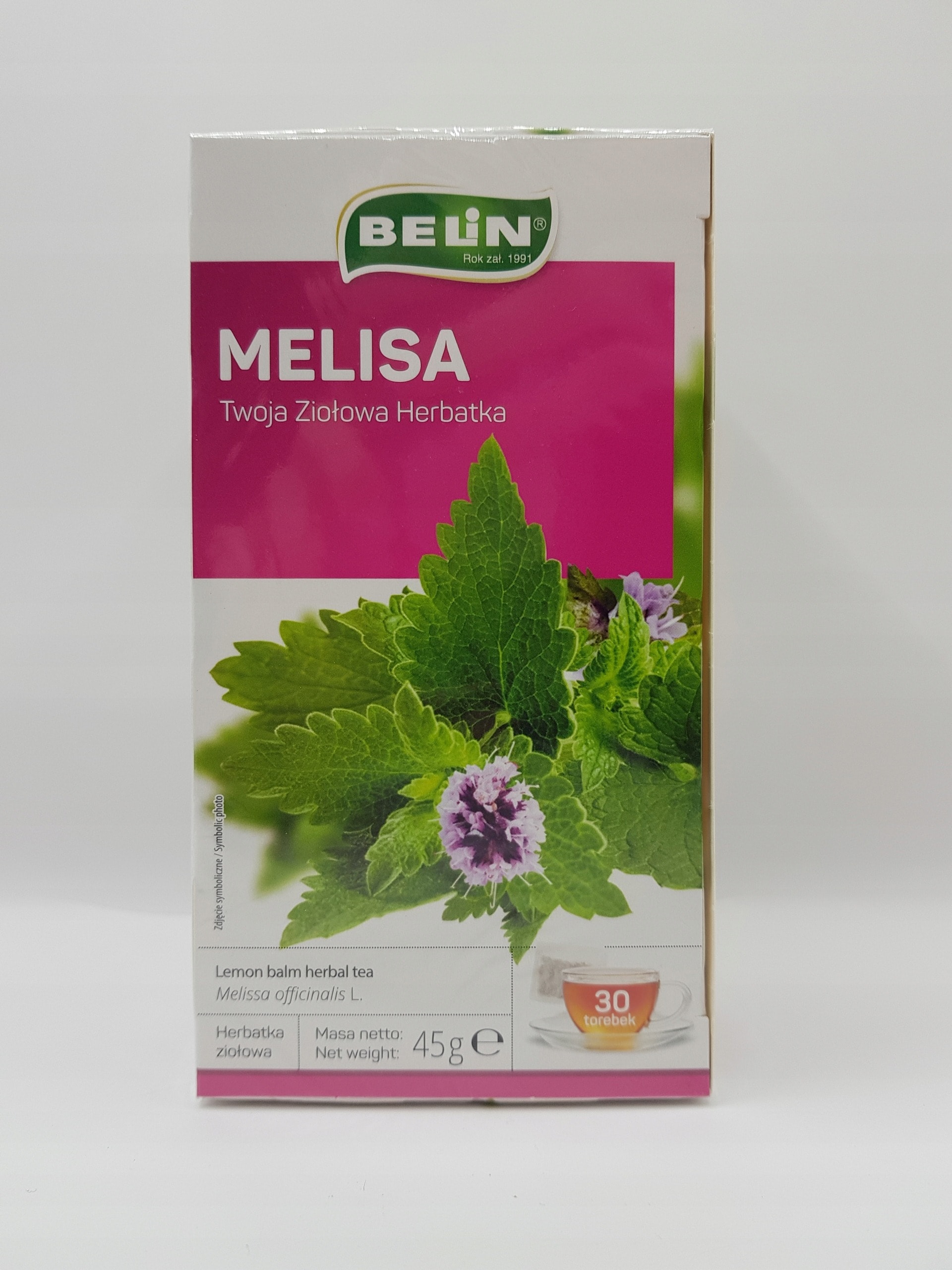 Belin Melissa Tea - 30 bags for relaxation and tranquility