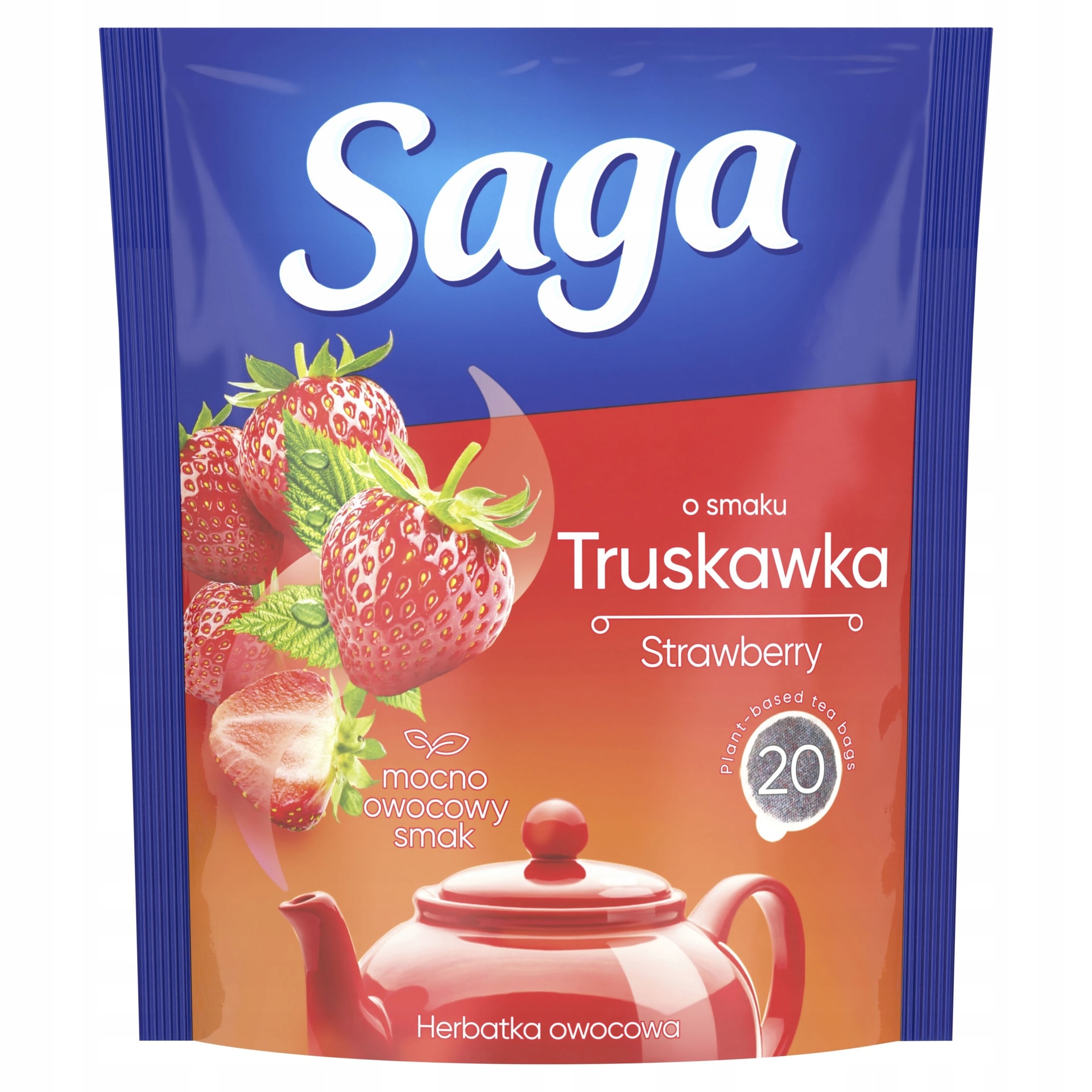 Saga Strawberry Fruit Tea - 20 bags refreshing summer taste