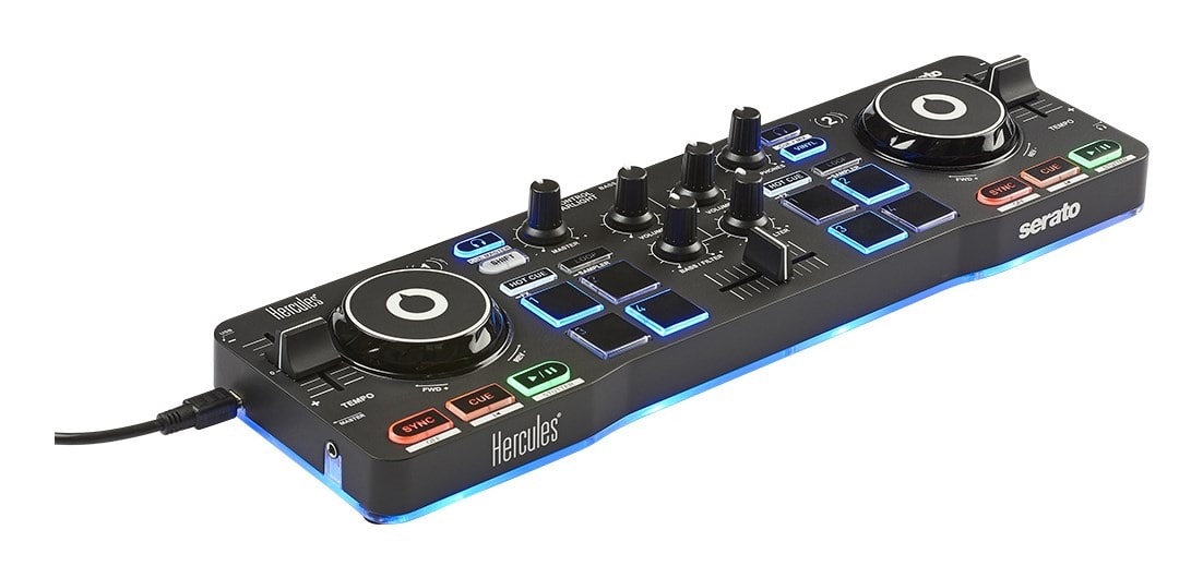 Hercules Starlight CD scratcher 2-channel Black - ideal DJ controller
