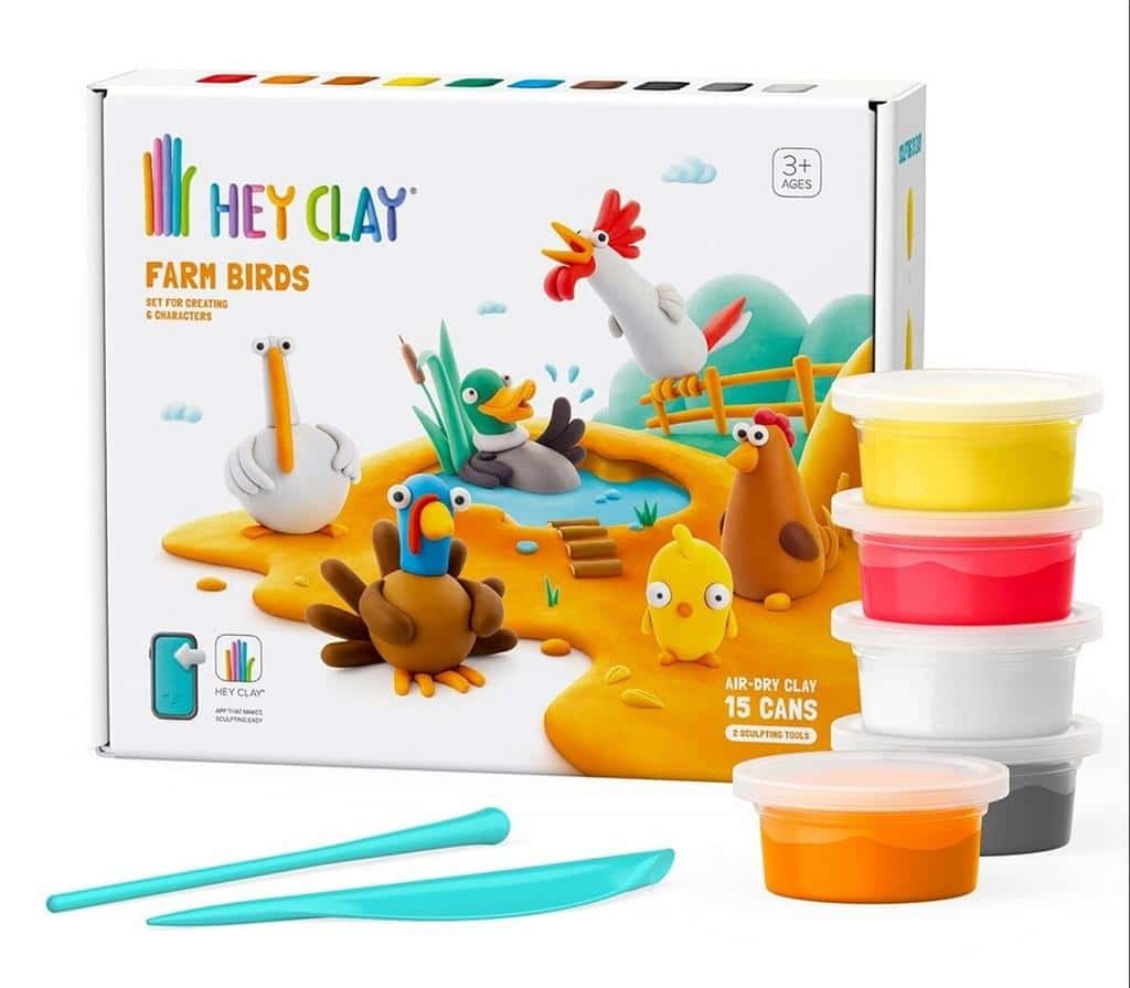 Hey Clay - Farm Birds - Creative Modeling Set