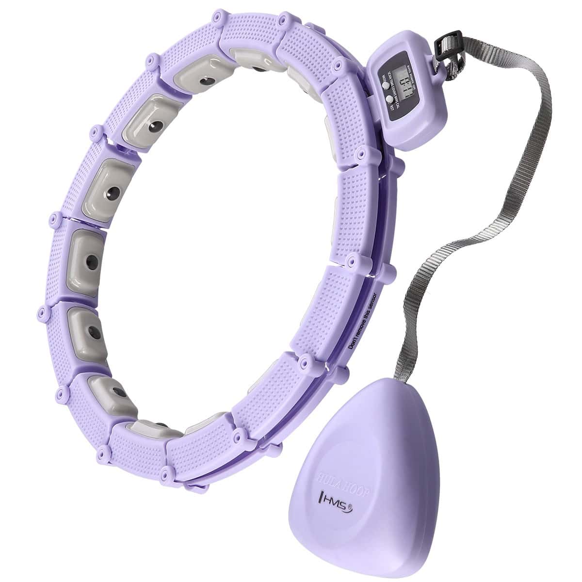 HHM14 Violet Hula Hoop with Magnets, Weight and Counter HMS