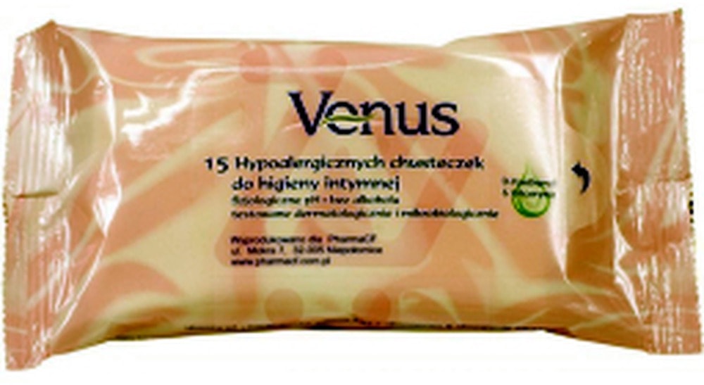 Venus Hygienic Intimate Cleansing Wipes A15 - for freshness and comfort