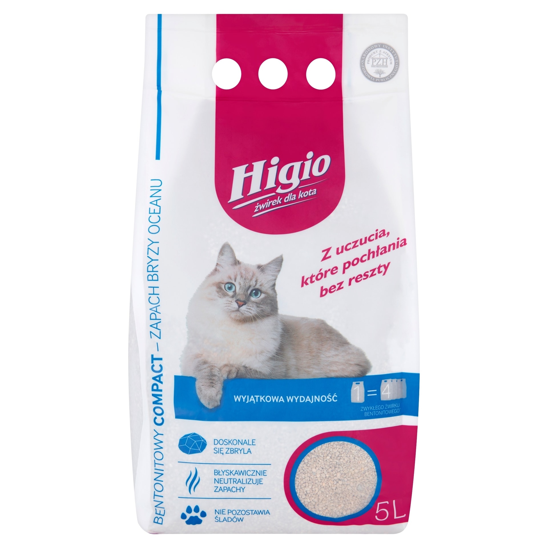 HIGIO Bentonite Cat Litter Breeze 5L - for your cat's comfort