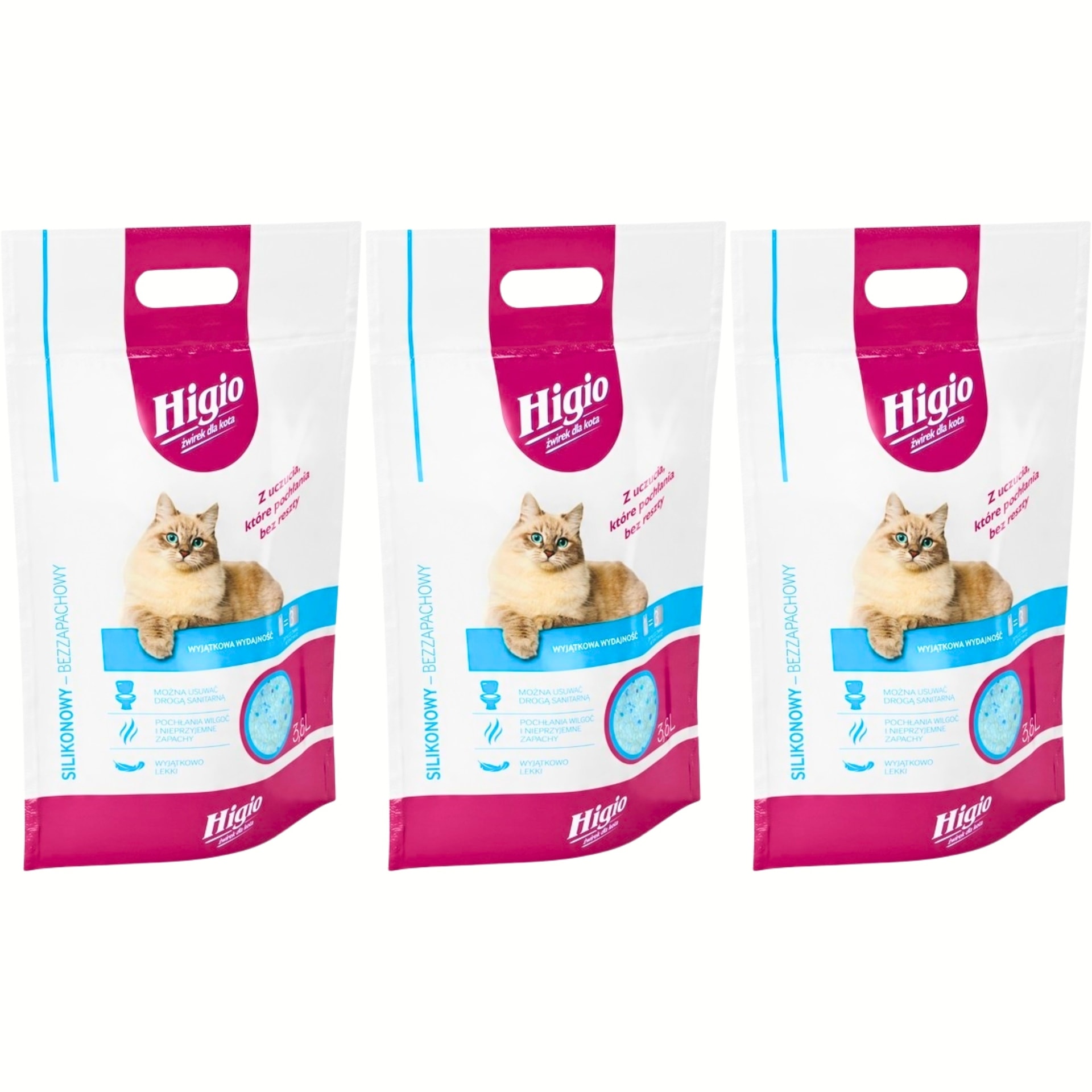Higio silica cat litter 3.8 l