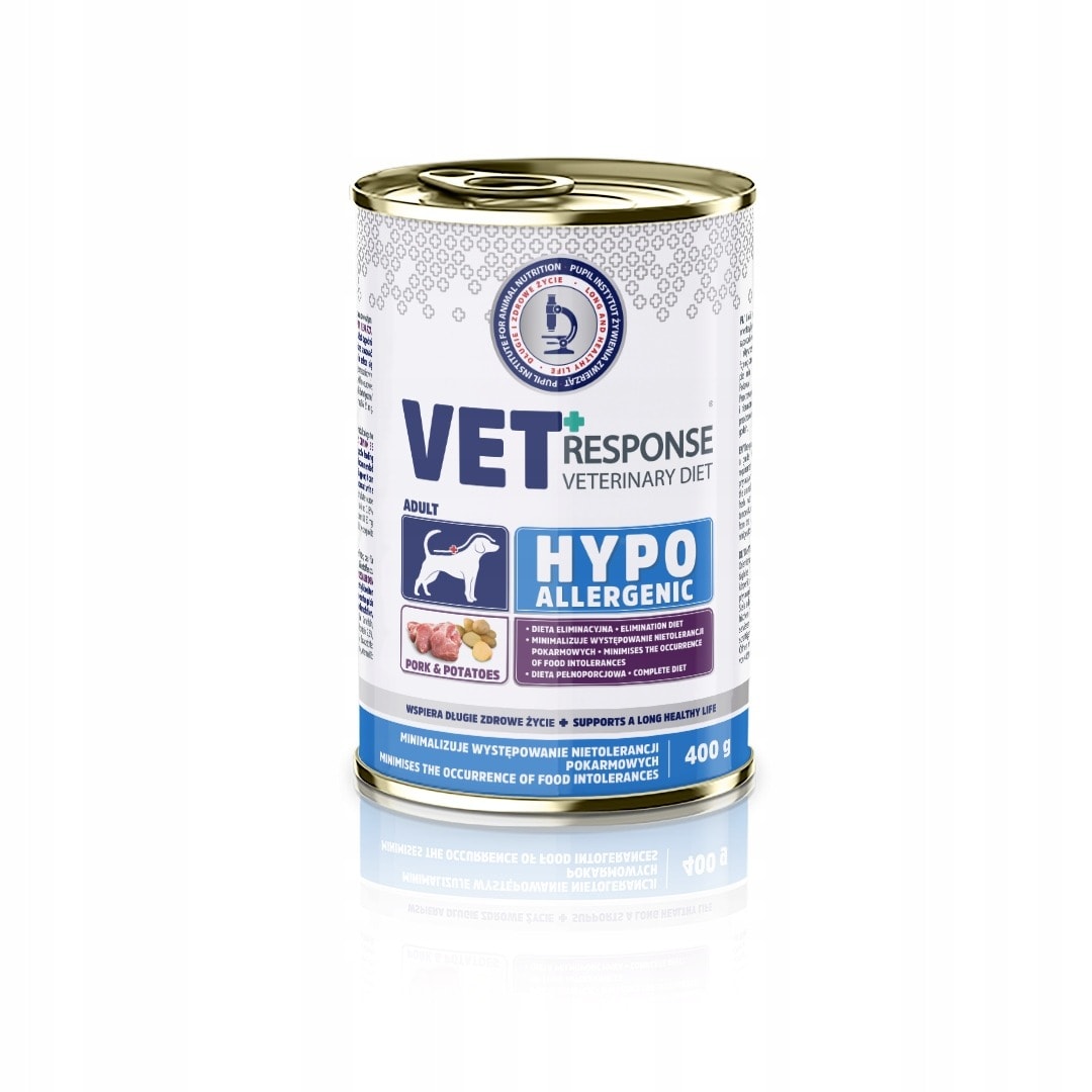 Vet Response Hypoallergenic dog food with pork 400g - for dogs with allergies