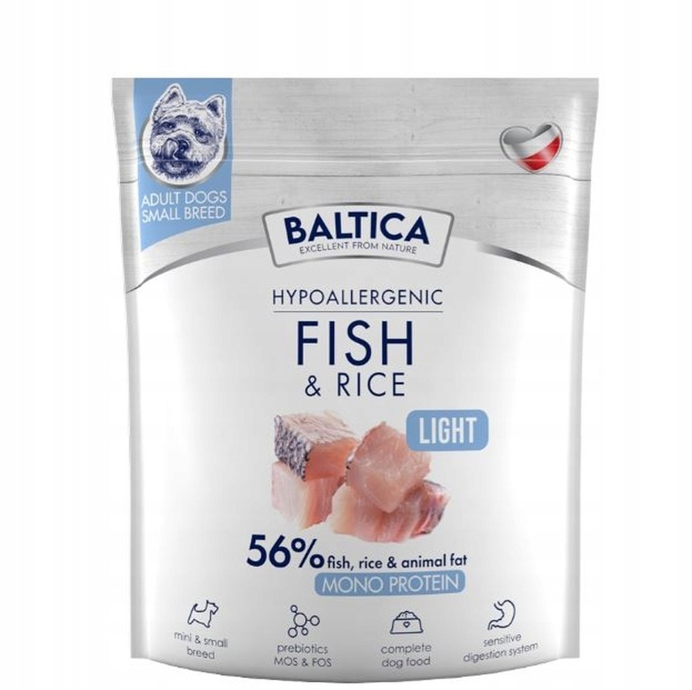 Baltica Nutraceutic Hypoallergenic Food with Fish and Rice - Ideal for small dog breeds