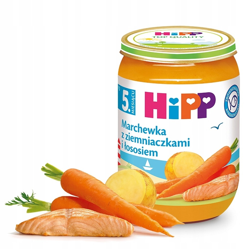 HiPP Carrot Potatoes Salmon - Meal for babies after 6 months